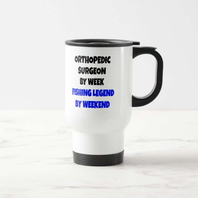Taza De Viaje Cirujano ortopédico de leyenda pesquera (Derecha)