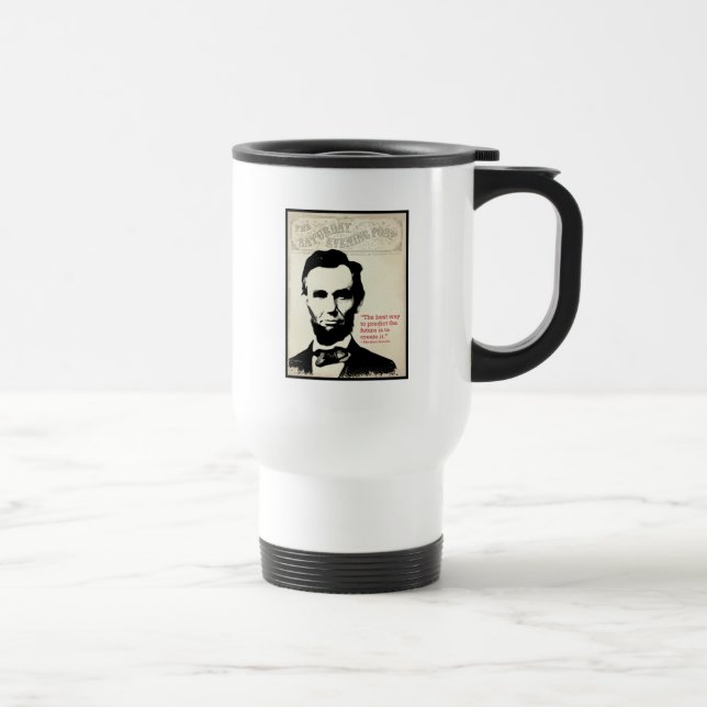 Taza De Viaje Cita de Abe Lincoln (Derecha)