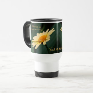 Taza De Viaje Cita de belleza Inspiradora de Daisy