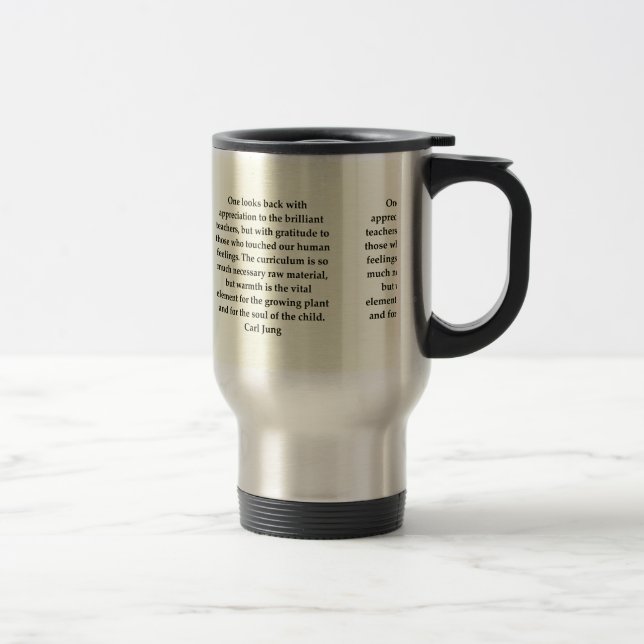 Taza De Viaje cita de Carl Jung (Derecha)