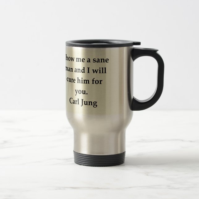 Taza De Viaje cita de Carl Jung (Derecha)