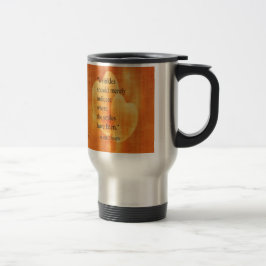 Taza De Viaje Cita de cumpleaños con corazones Mark Twain