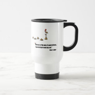 Taza De Viaje Cita de motivación del examen del minero de