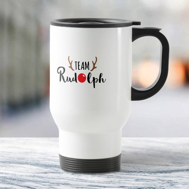 Taza De Viaje Cita de Navidades de Team Rudolph (Subido por el creador)