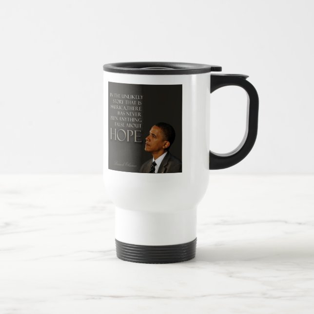 Taza De Viaje Cita de Obama (Derecha)