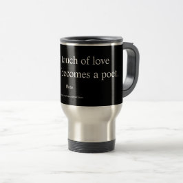 Taza De Viaje Cita de Platón; El Tacto del Amor