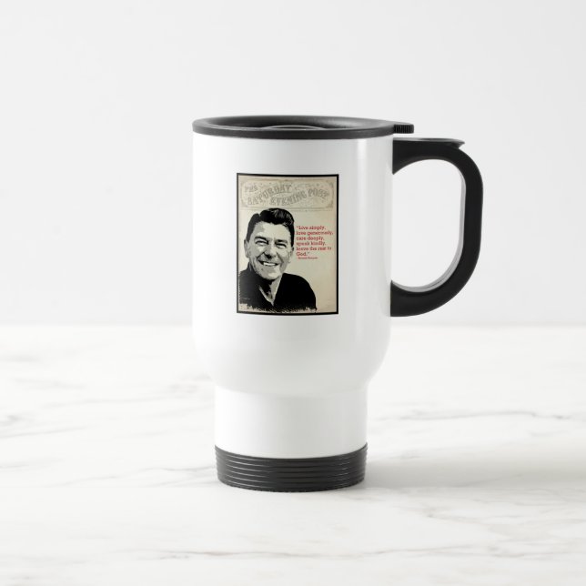 Taza De Viaje Cita de Ronald Reagan (Derecha)