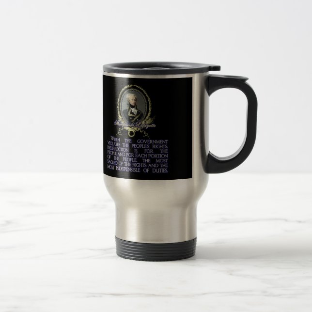 Taza De Viaje Cita del de Lafayette del marqués en la (Derecha)