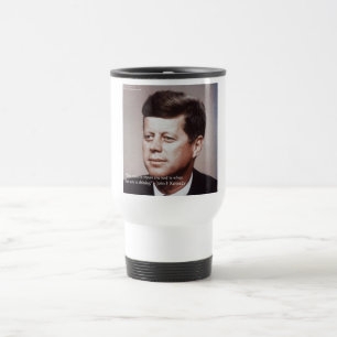 Taza De Viaje Cita Famosa de JFK Reparar el Techo