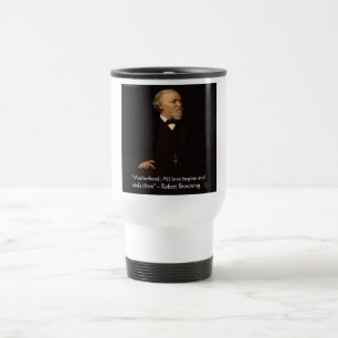Taza De Viaje Cita Famosa de Maternidad de Robert Browning