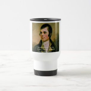 Taza De Viaje Cita Famosa de Robert Burns