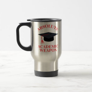 Taza De Viaje Cita Inspiradora de arma académica absoluta, Acad