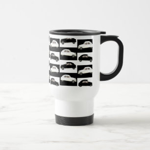 Taza De Viaje Citroide blanco negro 2CV