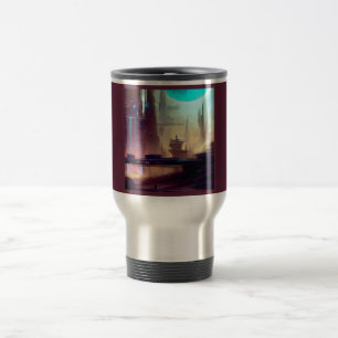 Taza De Viaje Ciudad de SF en un planeta extraño 3