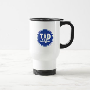 Taza De Viaje Clase de cansado [azul]