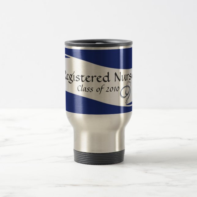 Taza De Viaje Clase de la enfermera registradoa de año de (Centro)