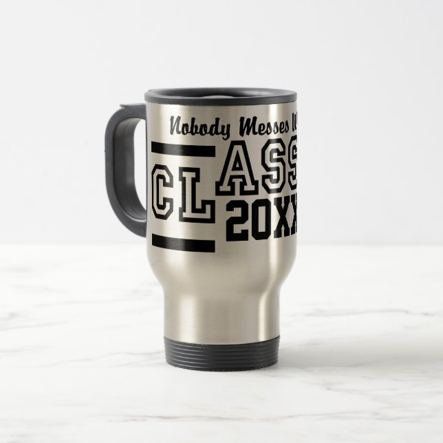 Taza De Viaje Clase de personalizado de CUALQUIER año mug - eleg (Anverso izquierdo)
