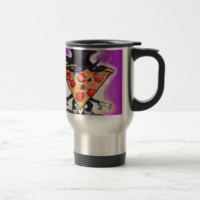 Taza De Viaje Clásica Pizza (Derecha)