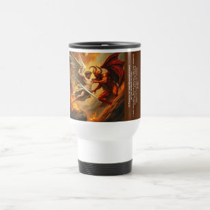 Taza de viaje Clásica St Michael luchando contra e