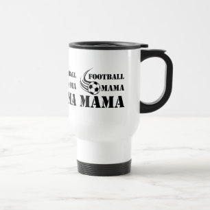 Taza De Viaje Clásico de Mamá de Fútbol Tipografía Gráfica Depor