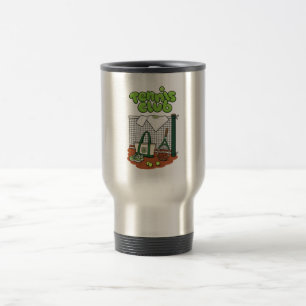 Taza De Viaje Clásico Gráfico Deportivo Club de Tenis – Verde Te