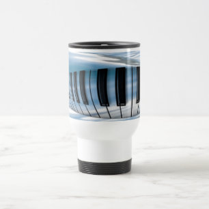 Taza De Viaje Claves de piano flotante