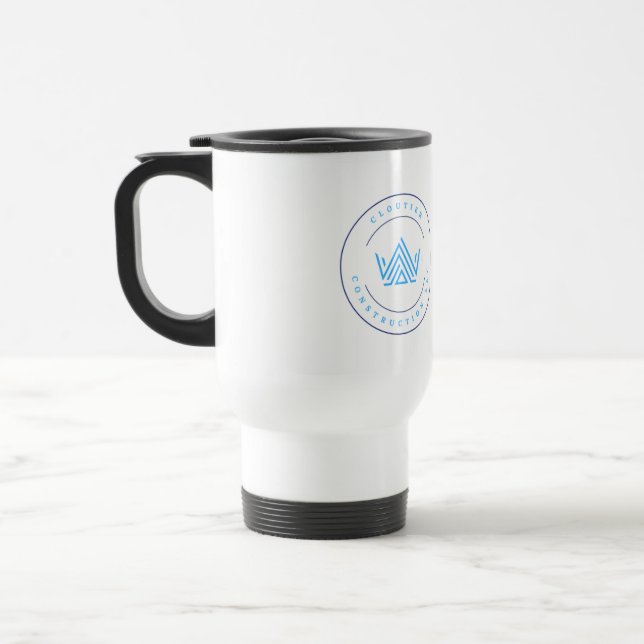 Taza de viaje Cloutier Construction (Izquierda)