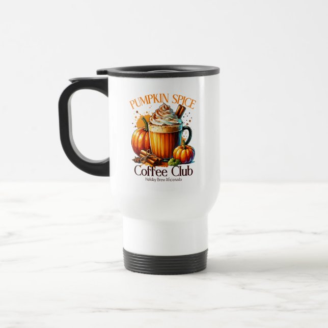 Taza De Viaje Club de café de especias de calabaza (Izquierda)