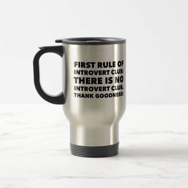 Taza De Viaje Club Introvertido (Izquierda)