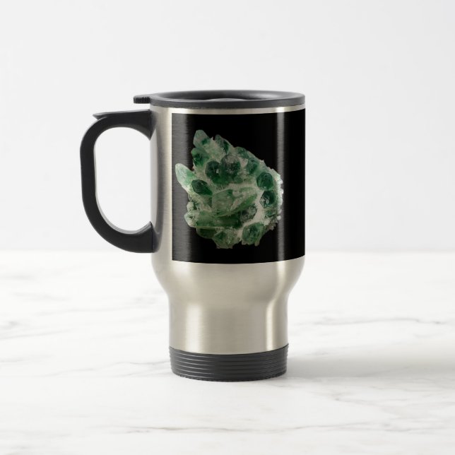 Taza De Viaje Clúster Crystal Rock Quartz (Izquierda)