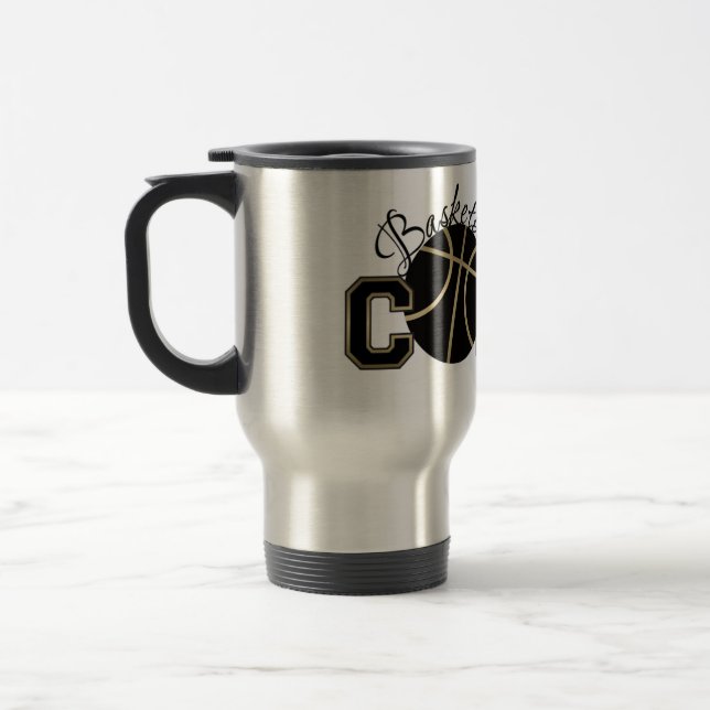 Taza De Viaje Coach de baloncesto Mug por SRF (Izquierda)