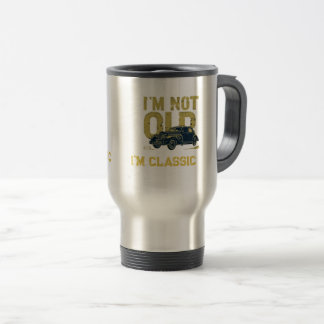 Taza De Viaje > Coche Clásico Antiguo Cumpleaños Retro