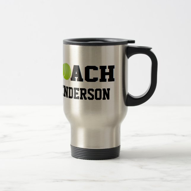 Taza De Viaje Coche de tenis - personalizado (Derecha)