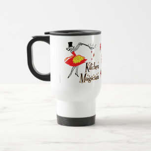 Taza De Viaje Cocina Magia Retro Cocinando arte Mug