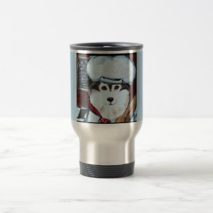 Taza De Viaje Cocinero Malamute de Alaska