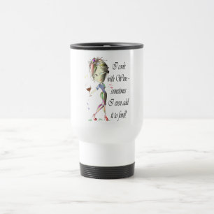 Taza De Viaje Cocino con el vino, yo añado a veces a la comida