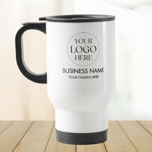 Taza De Viaje Código QR de Logotipo Empresarial Personalizado Te