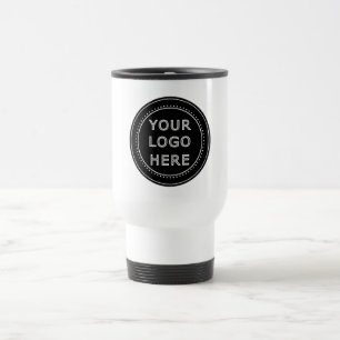 Taza De Viaje Código QR negro elegante y elegante