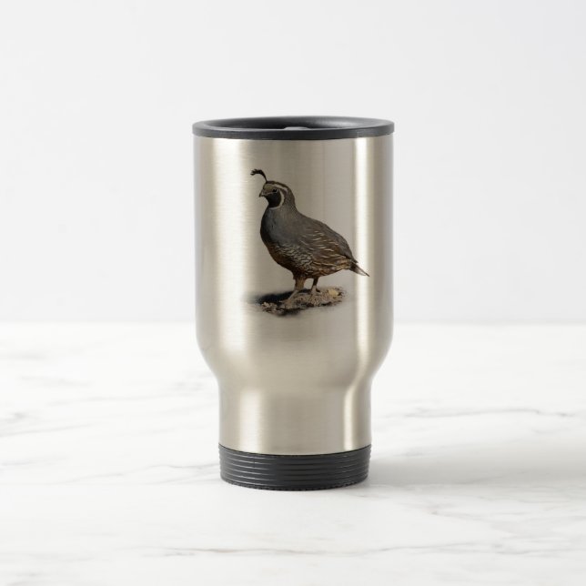 TAZA DE VIAJE CODORNICES DE CALIFORNIA (Centro)