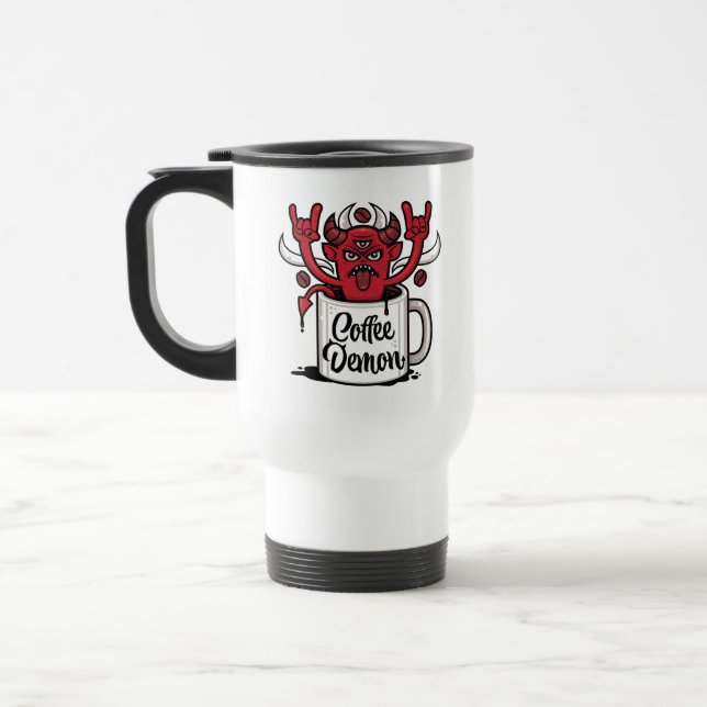 Taza De Viaje Coffee Demon (Izquierda)