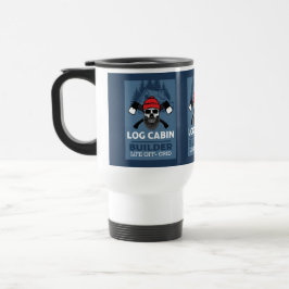 Taza De Viaje Coffee Mug de Log Cabin Tiber Frame Builder