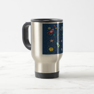 Taza De Viaje cohete cosmos cosmos cosmonauta cat
