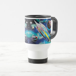 Taza De Viaje Cohete de Vidrio
