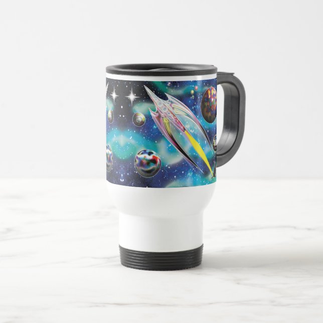 Taza De Viaje Cohete de Vidrio (Anverso derecho)