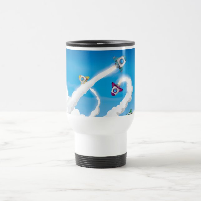 Taza De Viaje ¡Cohetes! (Centro)