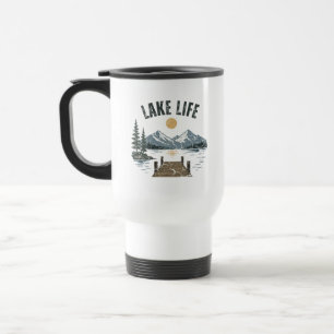 Taza De Viaje Coincidencia de vacaciones familiares retro grunge