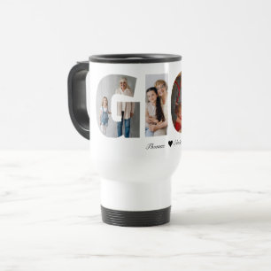 Taza De Viaje Colaje de fotos de Gigi recuerdo de los nietos par