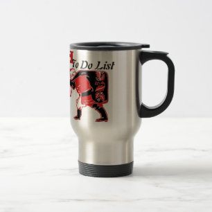 Taza De Viaje Colección Lista de tareas pendientes de Santa.