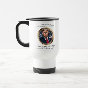 Taza De Viaje Colectivo del Día de Inauguración de Trump