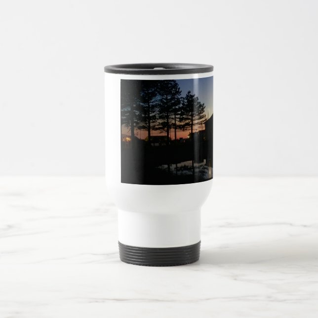 Taza De Viaje Colgar de viajes con manipular los pinos de la fot (Centro)